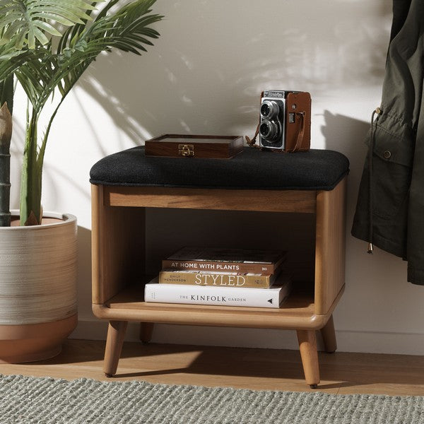 SOLO OPEN SHELF BENCH W/ CUSHION