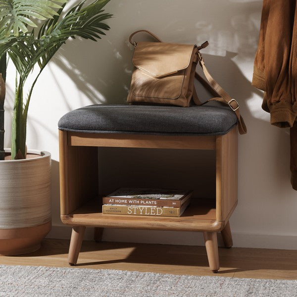 SOLO OPEN SHELF BENCH W/ CUSHION