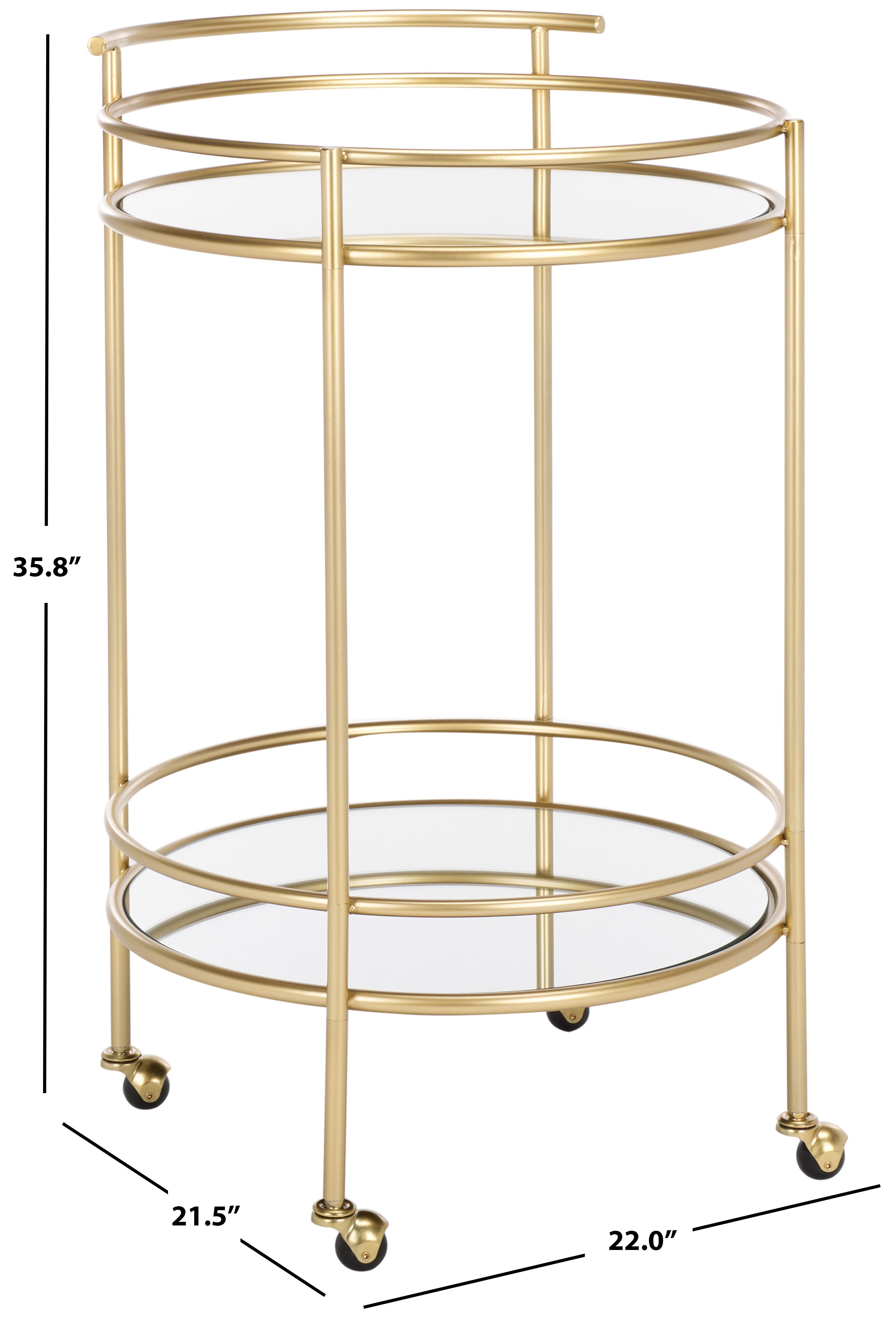 IDA 2 TIER BAR CART