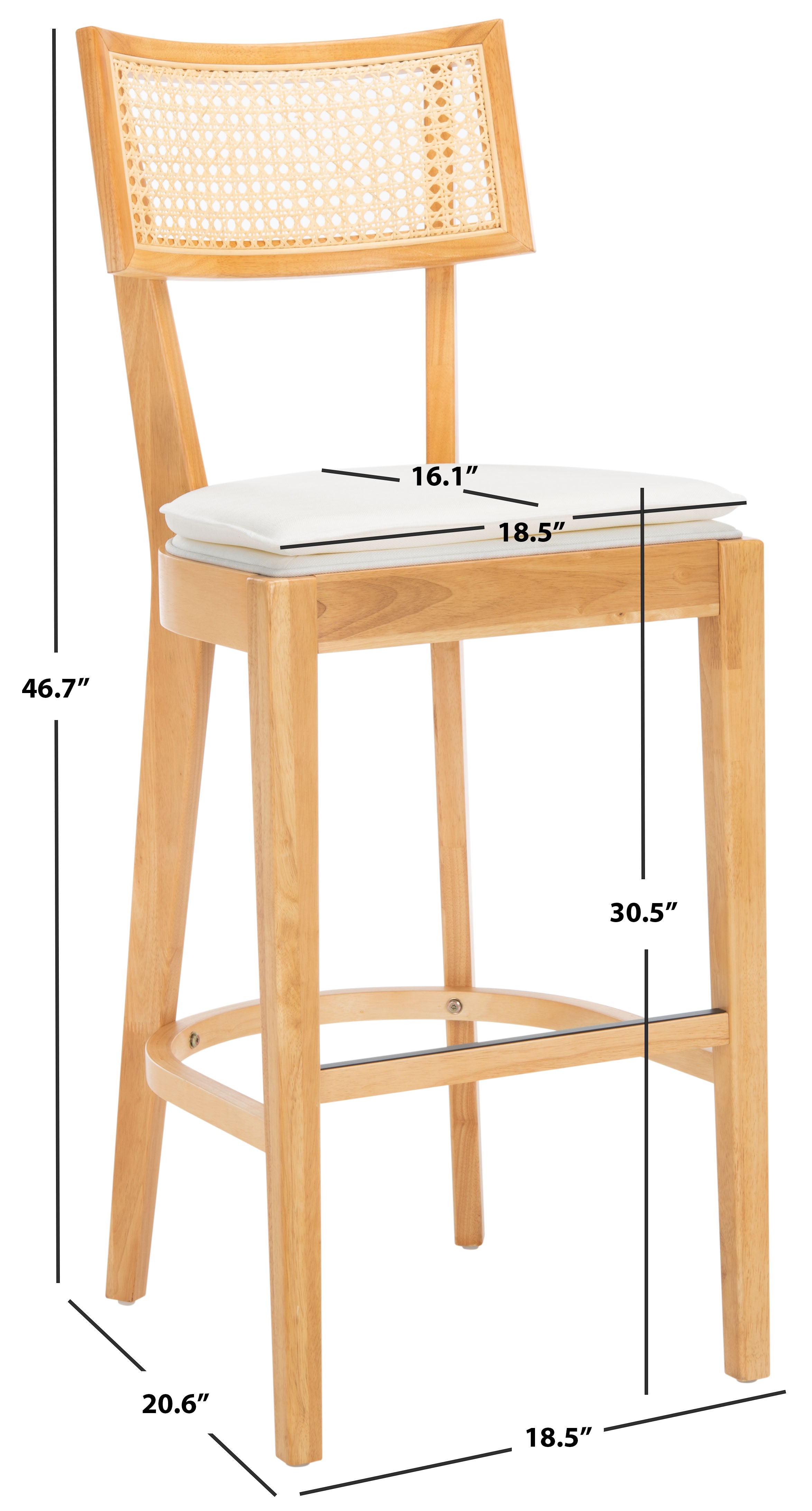 GALWAY CANE BAR STOOL