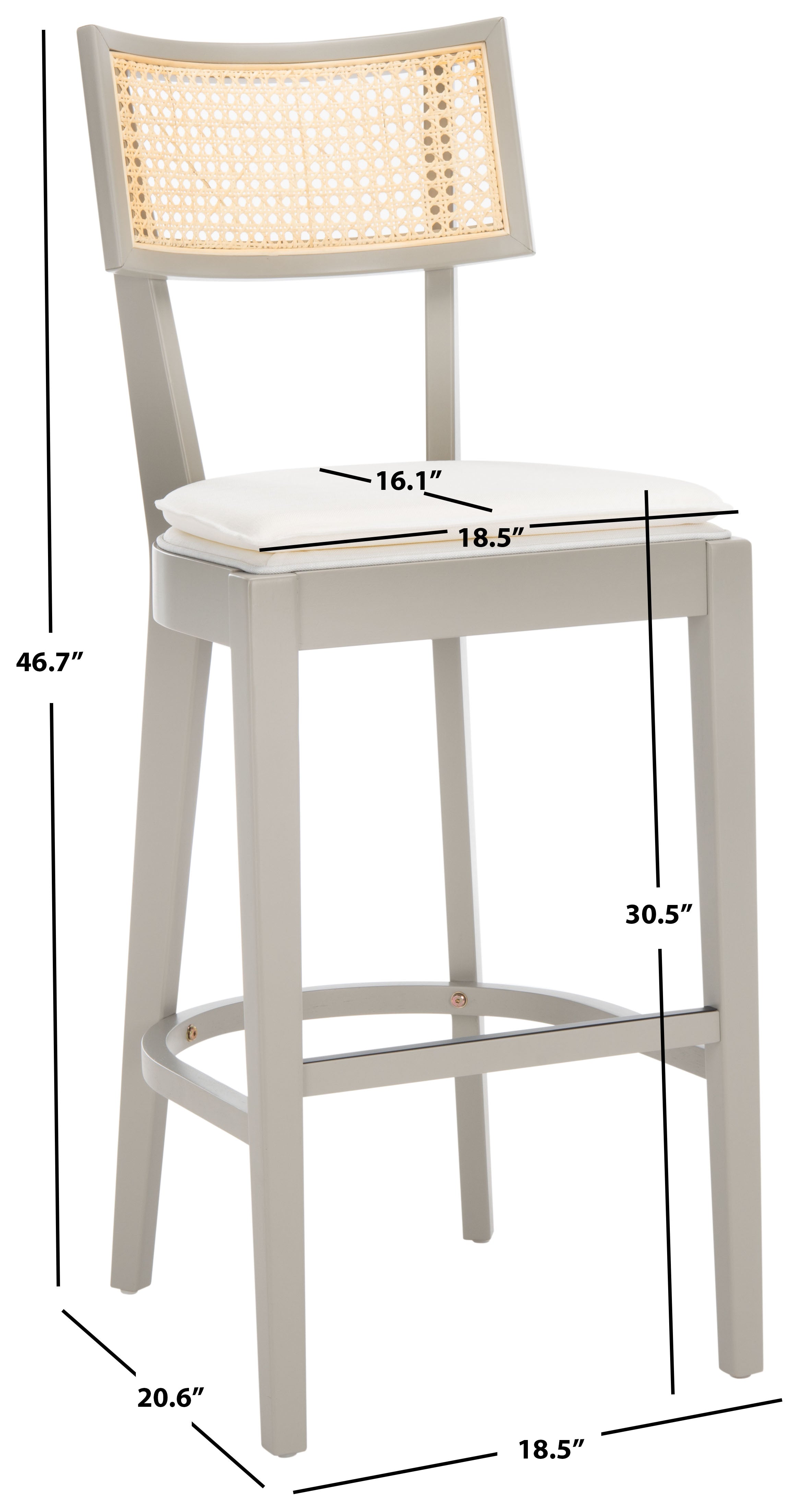 GALWAY CANE BAR STOOL