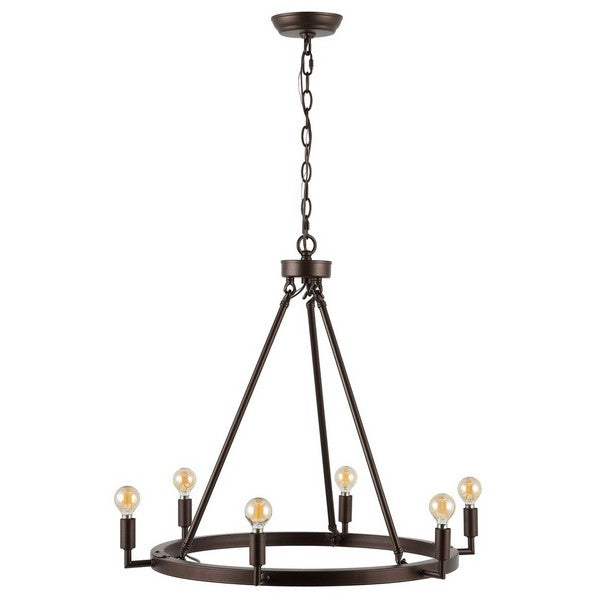 NEVADA 6LT 26 INCH CHANDELIER