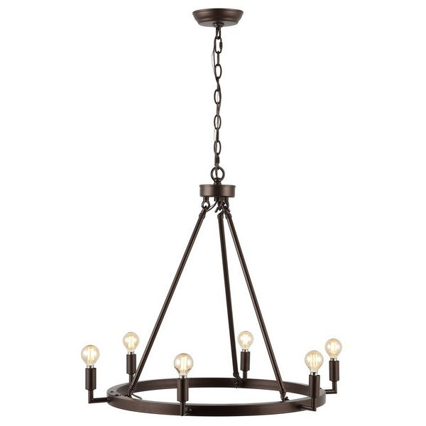 NEVADA 6LT 26 INCH CHANDELIER