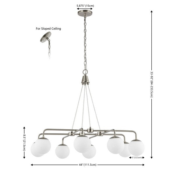 DENNEAU 8LT 36" CHANDELIER