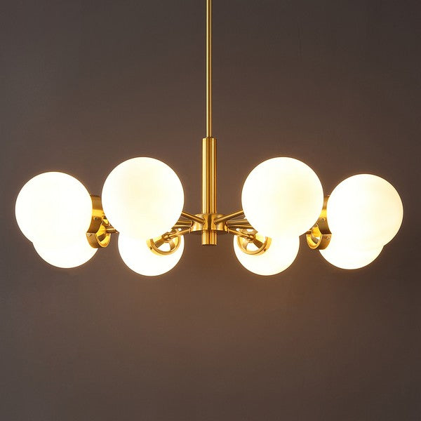 PROSIE, 8 LIGHT, 32 INCH,  GOLD, IRON EXTENDABLE CHANDELIER