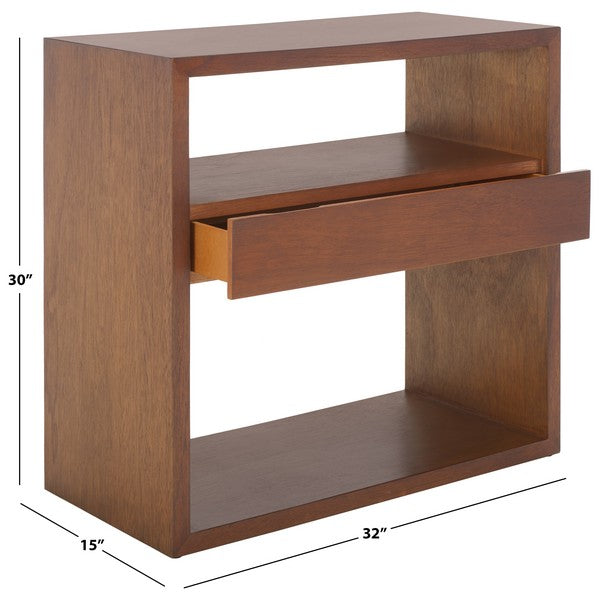 MUNSON 2 SHELF 1 DRAWER CONSOLE TABLE