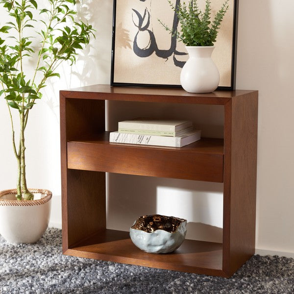 MUNSON 2 SHELF 1 DRAWER CONSOLE TABLE