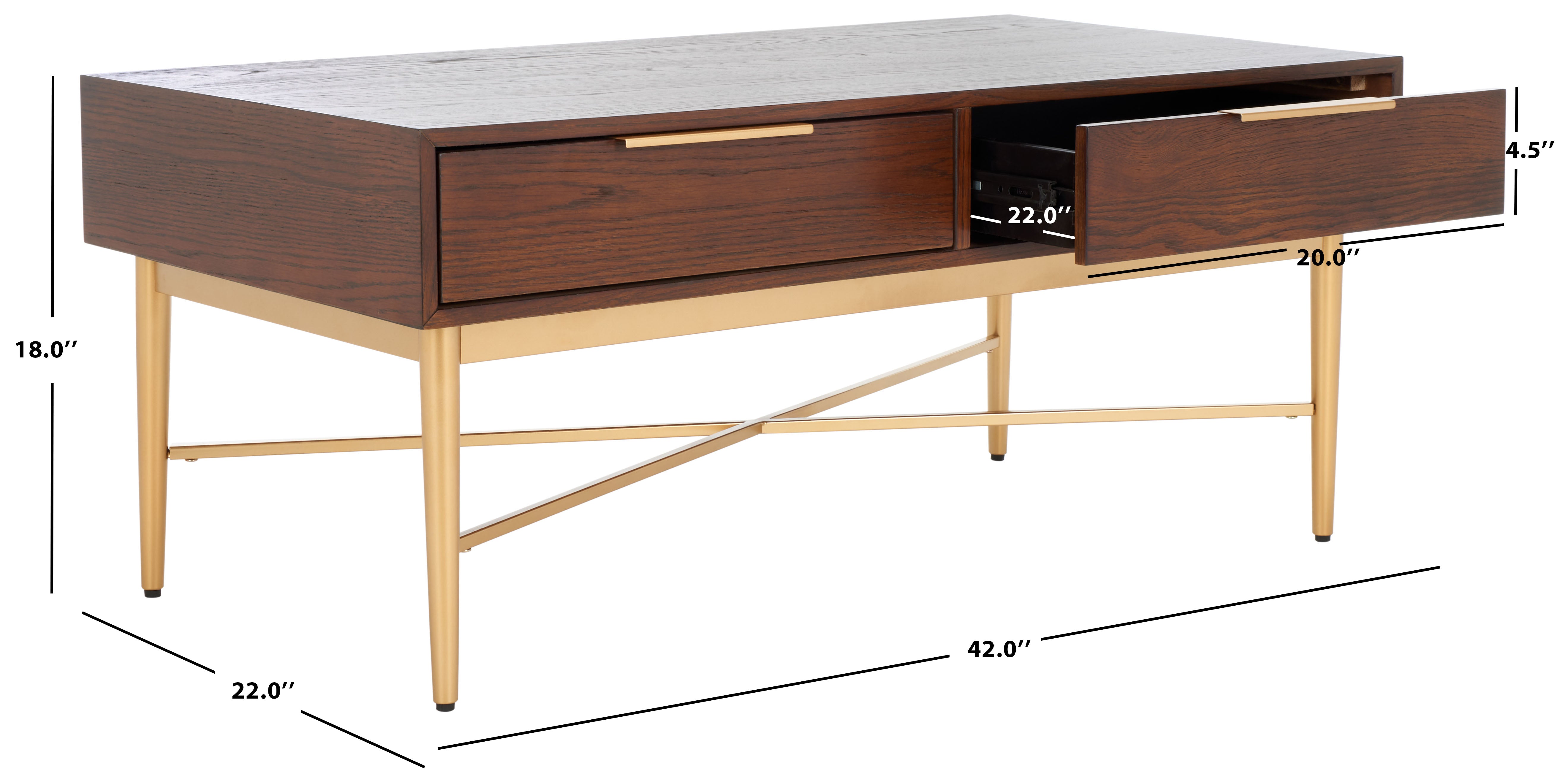 PIERRE 2 DRAWER COFFEE TABLE