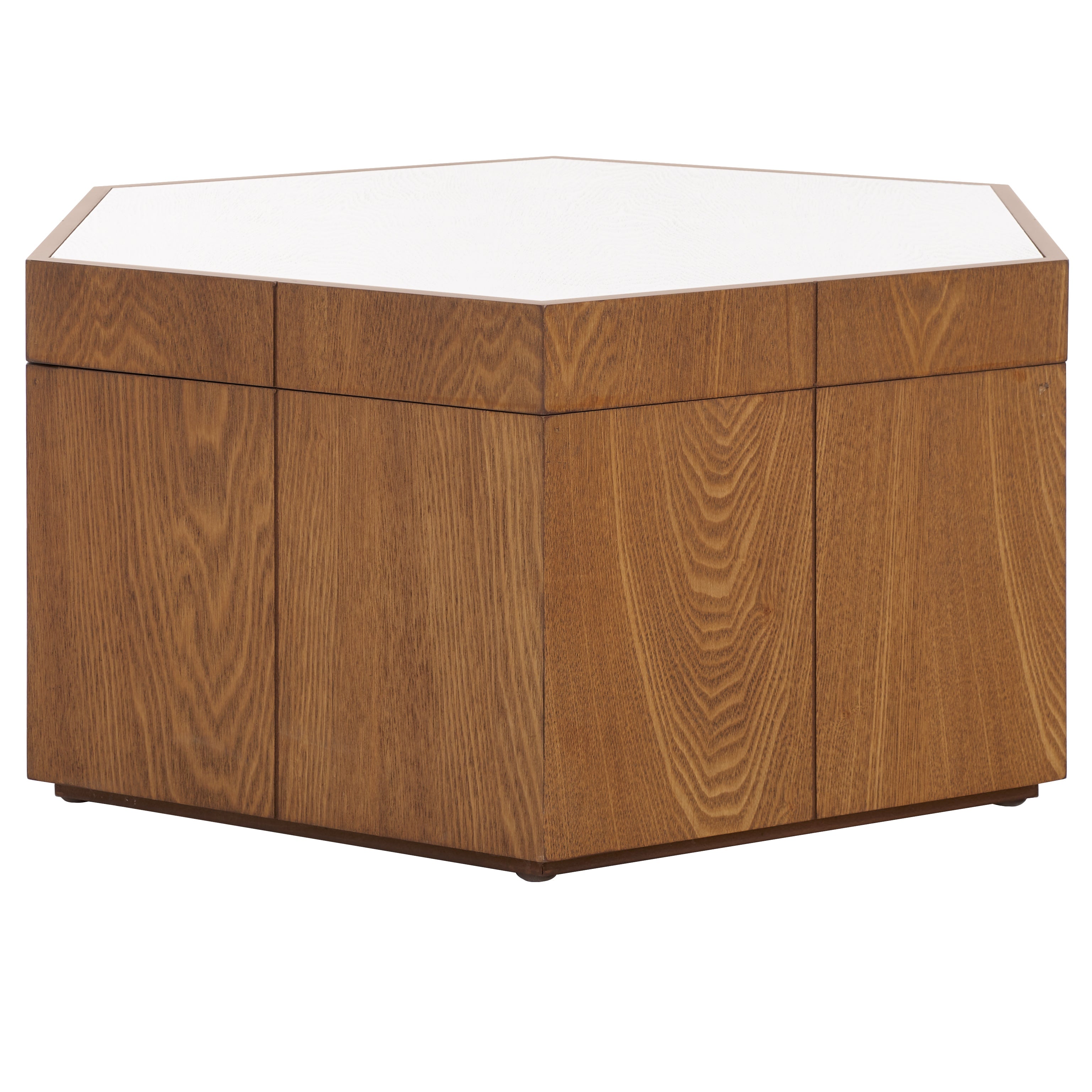 RAFAELA HEXAGON TRAY TOP COFFEE TABLE WITH STORAGE