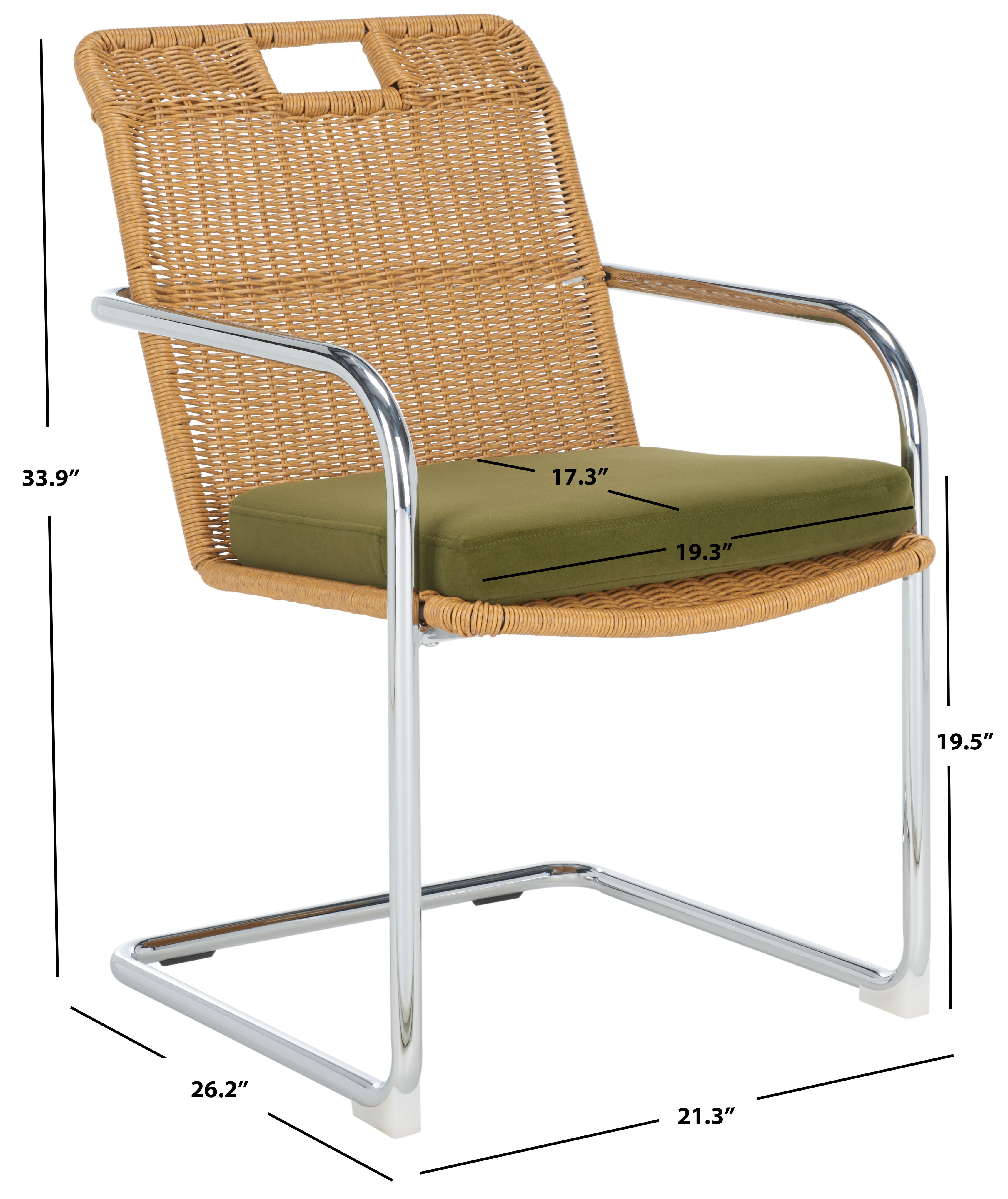 MALOU RATTAN DINING CHAIR