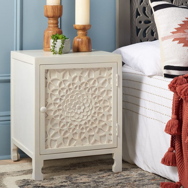 RAYETTA 2 SHELF 1 DOOR NIGHTSTAND