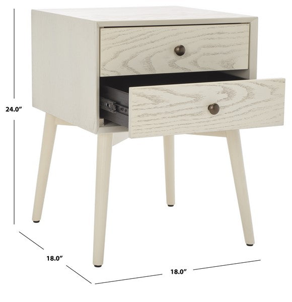 SCULLY 2 DRAWER NIGHTSTAND