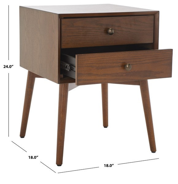 SCULLY 2 DRAWER NIGHTSTAND