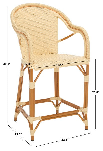 CALIFORNIA COUNTER STOOL WITH ARMS