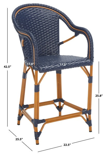 CALIFORNIA COUNTER STOOL WITH ARMS