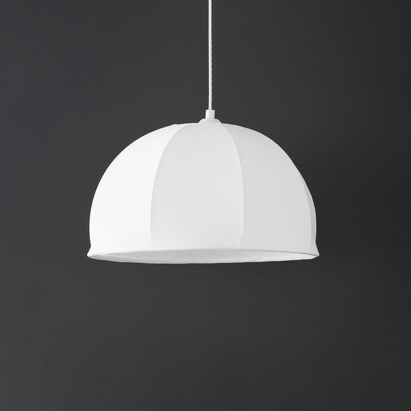 NEAMI, 15 INCH, WHITE, FABRIC/IRON EXTENDABLE PENDANT