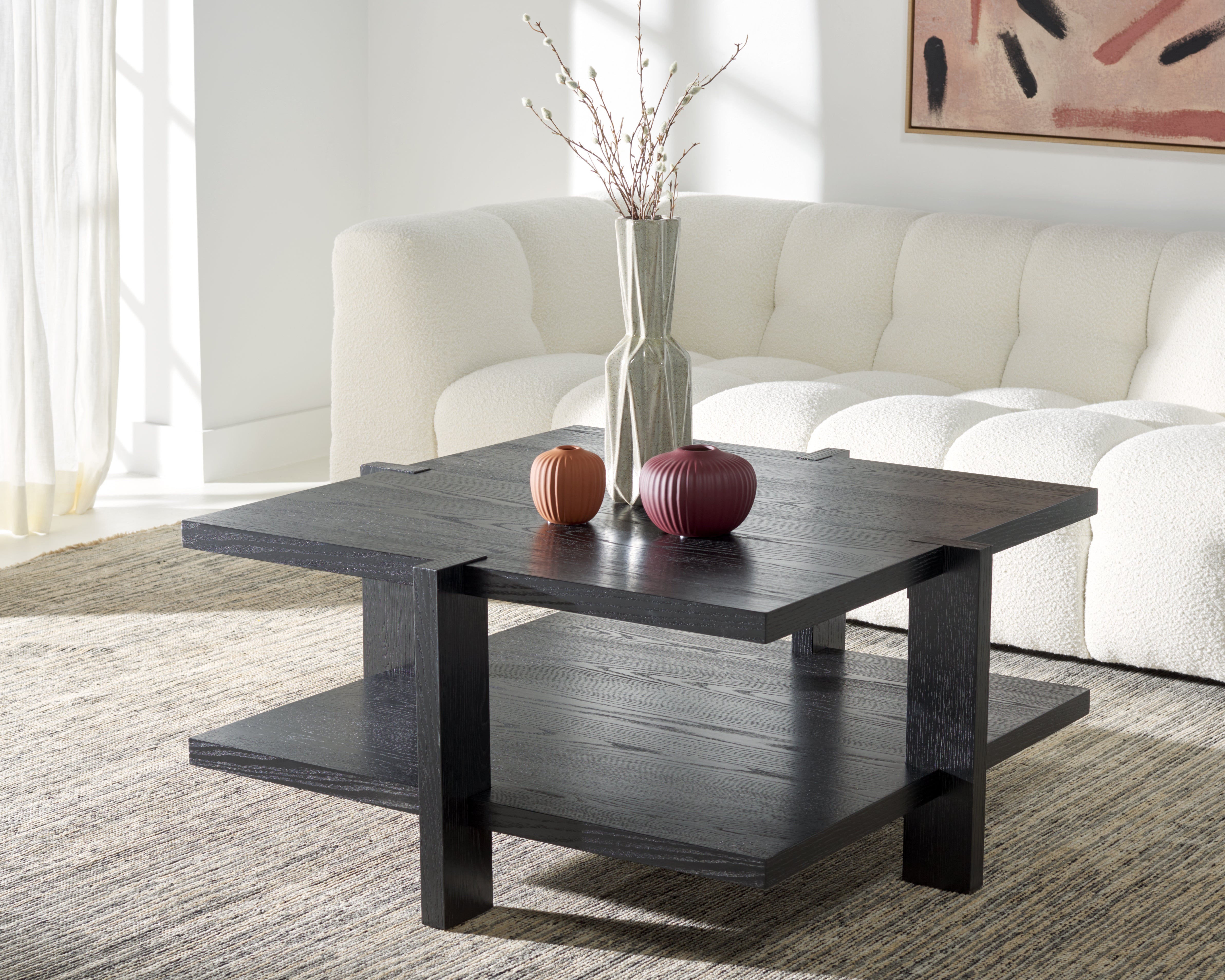 QUIGLEY SQUARE WOOD COFFEE TABLE