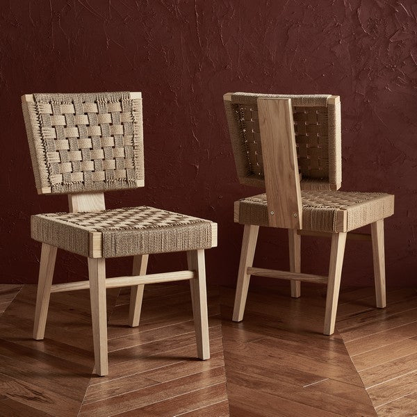 SUSANNE WOVEN DINING CHAIR (SET OF 2)