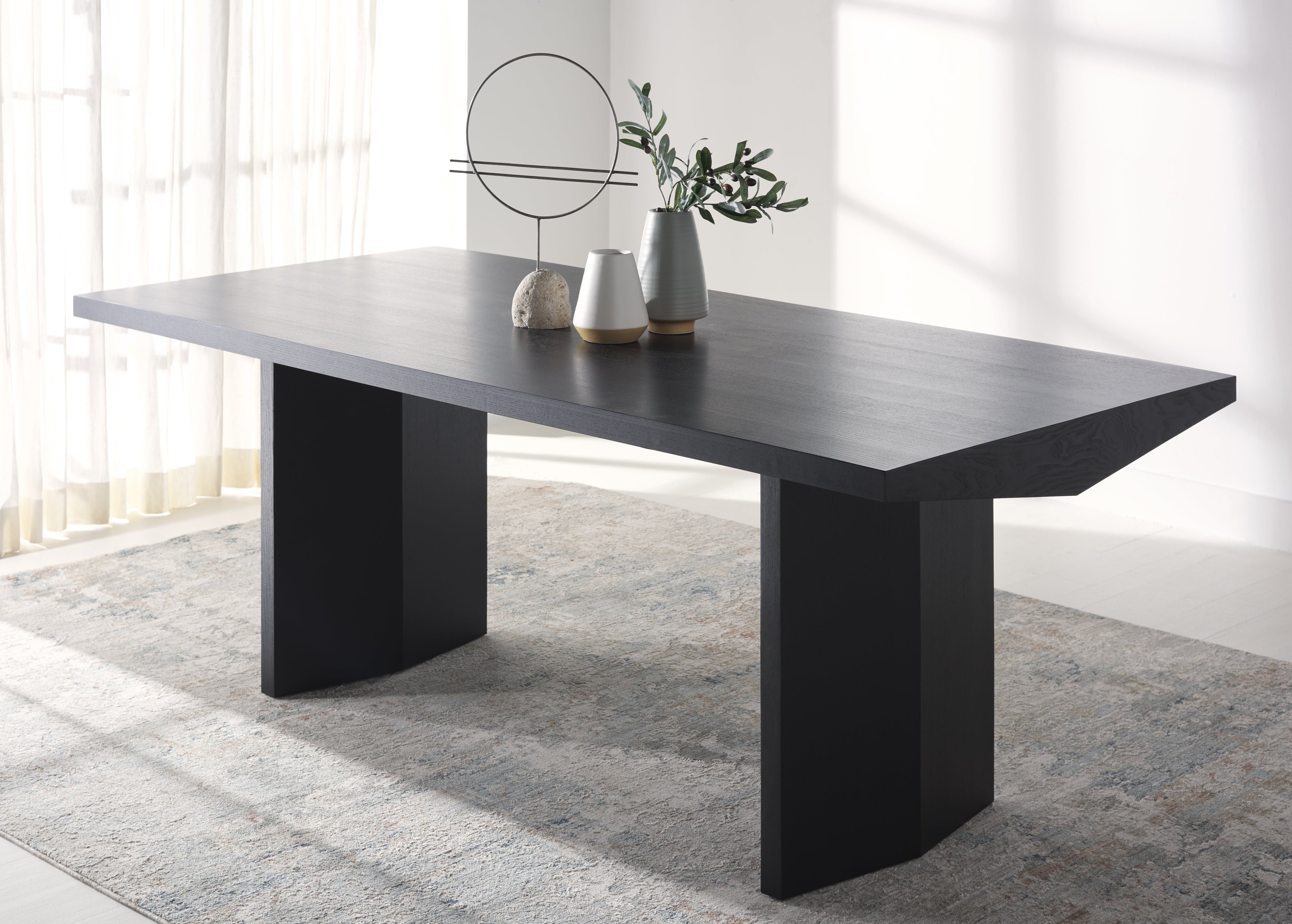 JAYLIN RECTANGLE WOOD DINING TABLE