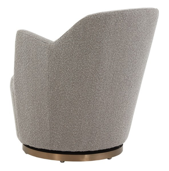 CHRISTIAN BOUCLE SWIVEL ACCENT CHAIR