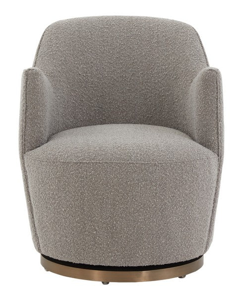 CHRISTIAN BOUCLE SWIVEL ACCENT CHAIR