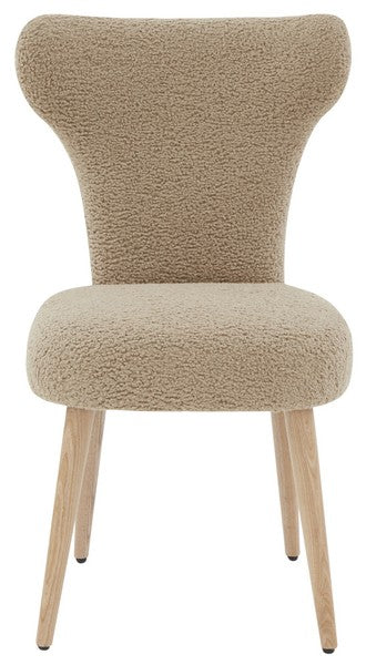 BRANDIETTA FAUX SHEARLING DINING CHAIR