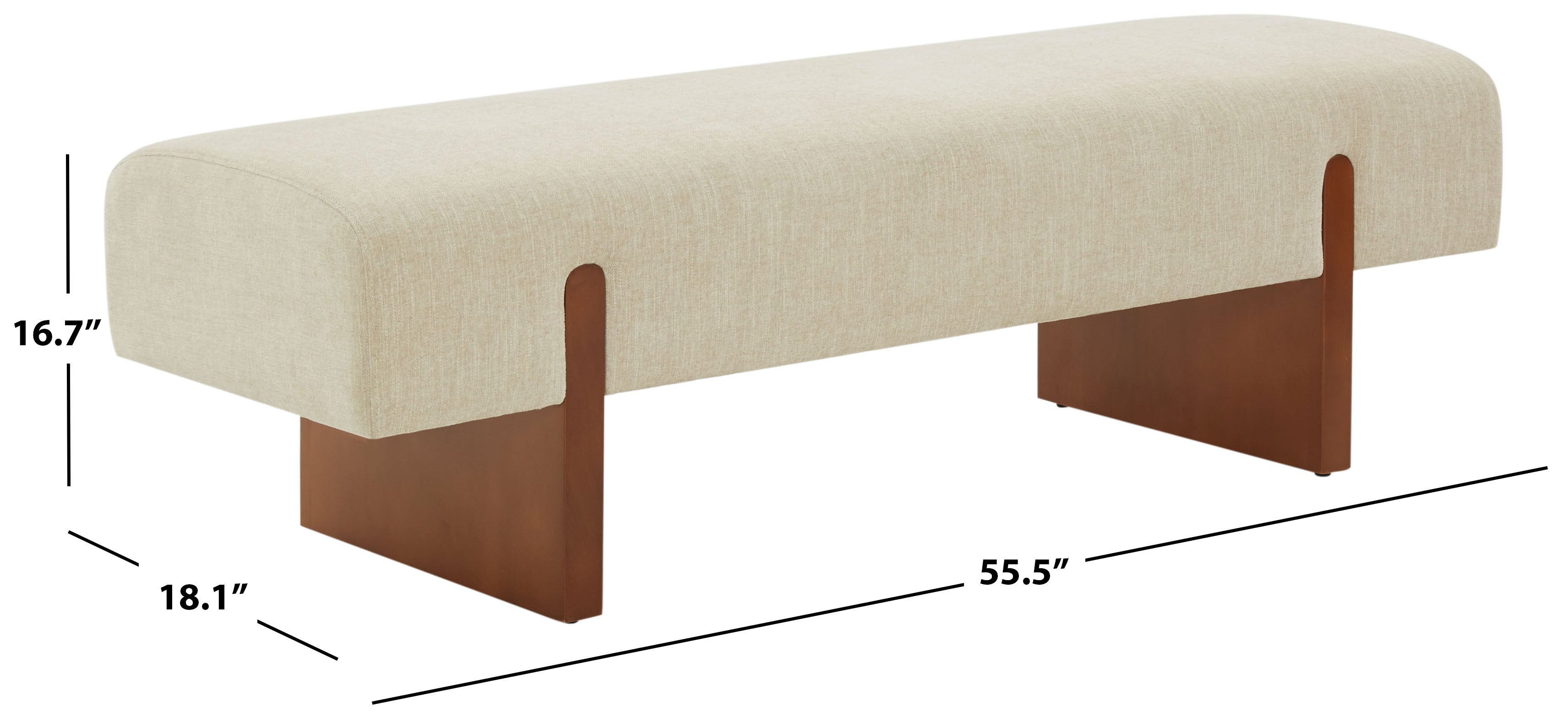 KANDISS LINEN BENCH