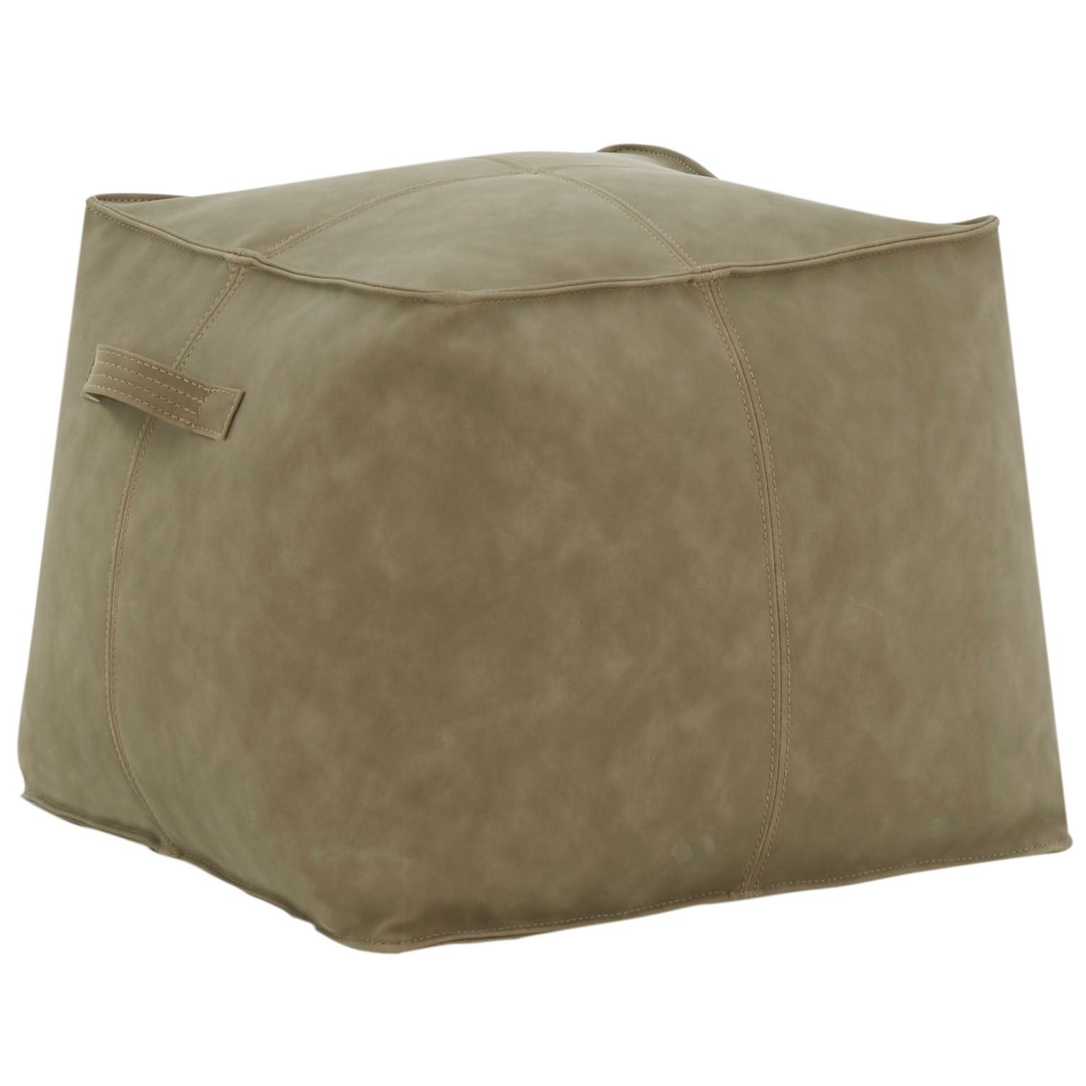 PABLO VEGAN LEATHER POUF