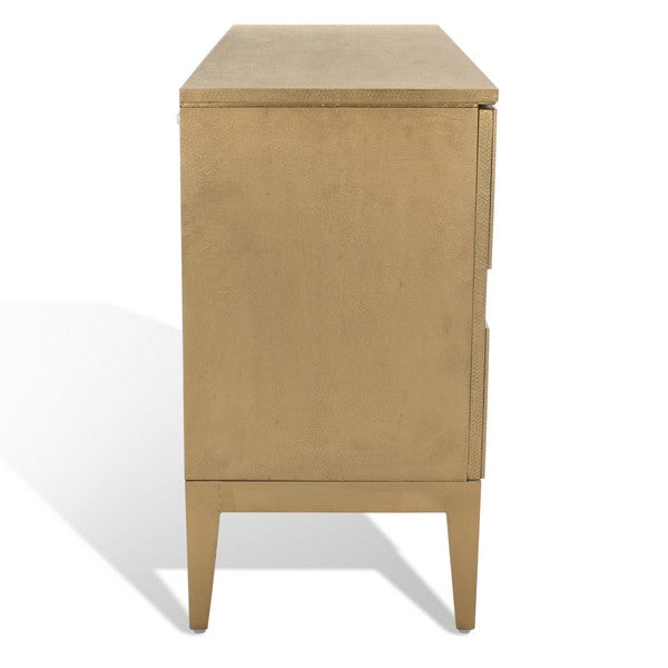 DORIELLE BRASS COVERED SIDEBOARD