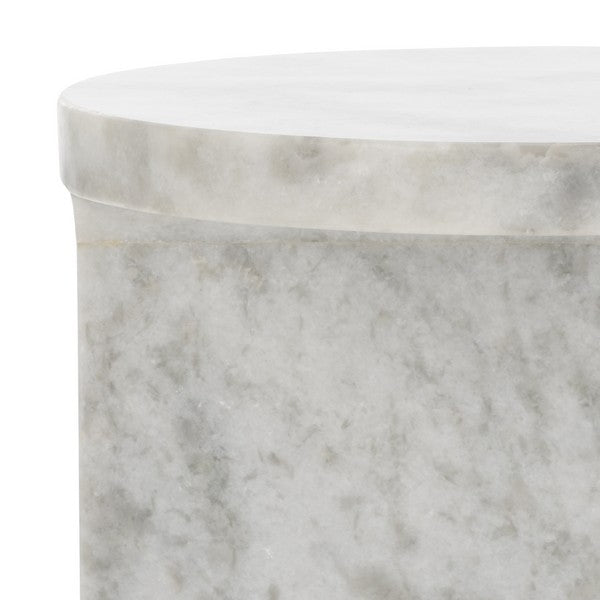 MELINDA MARBLE "C" ACCENT TABLE