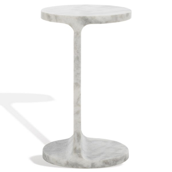 MELINDA MARBLE "C" ACCENT TABLE