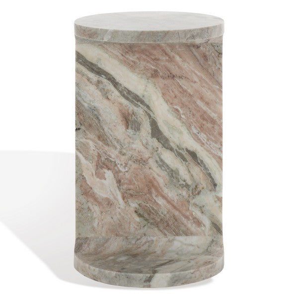 MELINDA MARBLE "C" ACCENT TABLE