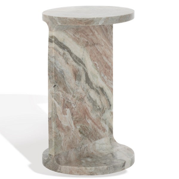 MELINDA MARBLE "C" ACCENT TABLE