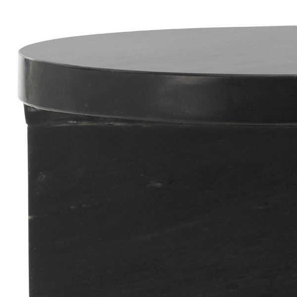 MELINDA MARBLE "C" ACCENT TABLE