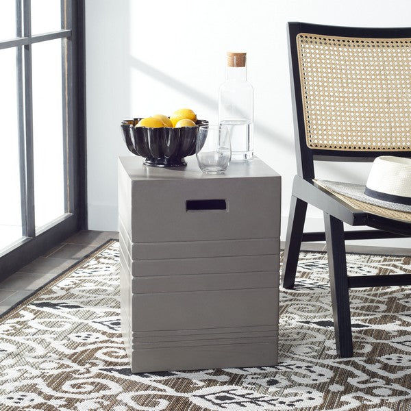 DEIDARA CONCRETE ACCENT STOOL