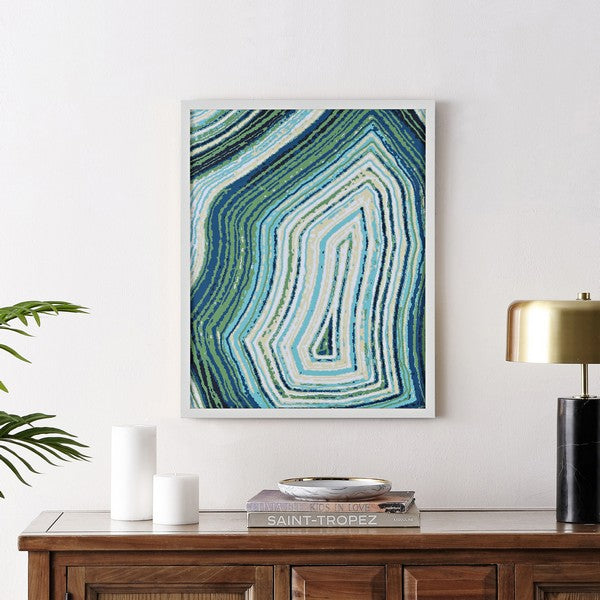 EMERALD RESONANCE FRAMED WALL ART