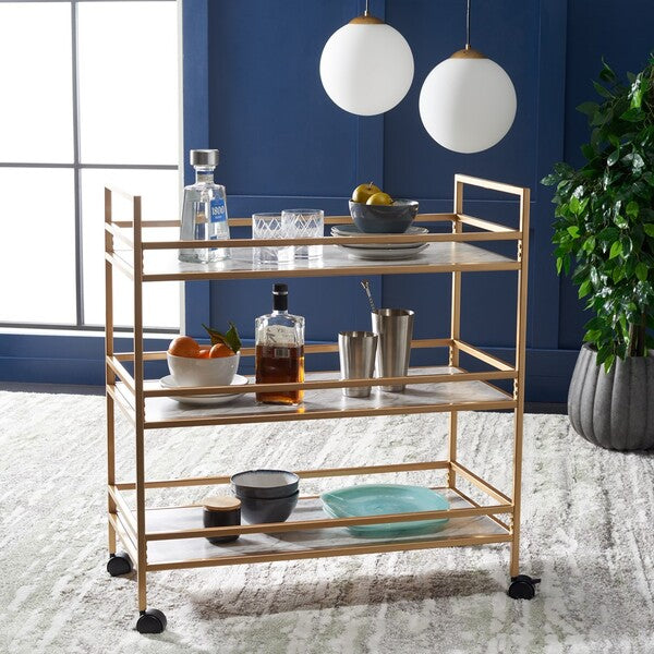 IDRIA 3 TIER BAR CART