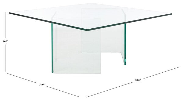 AERITH TEMPERED GLASS COFFEE TABLE