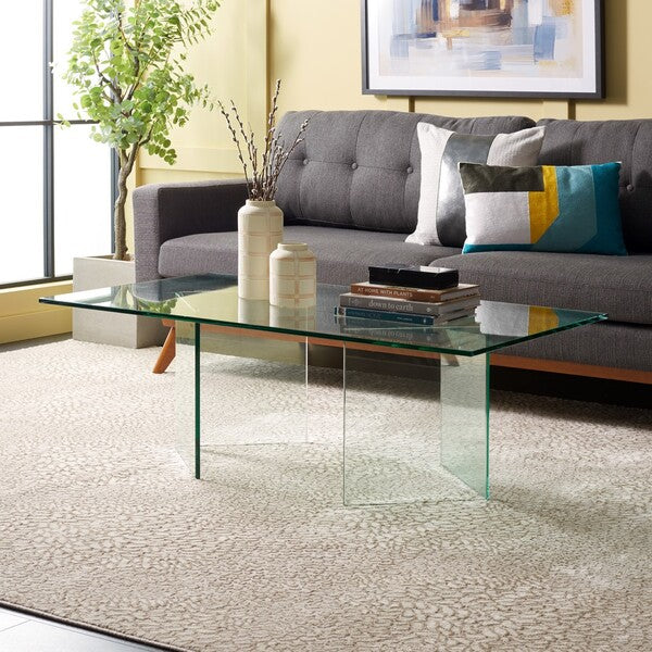 BEDWYR TEMPERED GLASS COFFEE TABLE