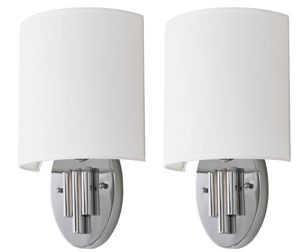 DARLENE CHROME 14.75 INCH H WALL SCONCE (SET OF 2)