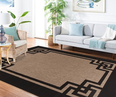 MARTHA STEWART 4122 DECO FRAME RUG