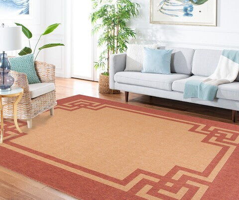 MARTHA STEWART 4122 DECO FRAME RUG