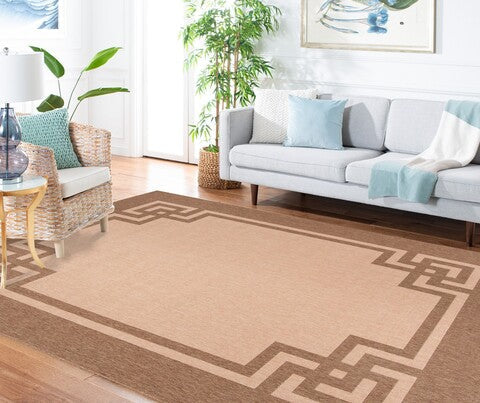 MARTHA STEWART 4122 DECO FRAME RUG