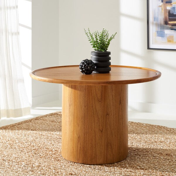 DEVIN ROUND PEDESTAL DINING TABLE