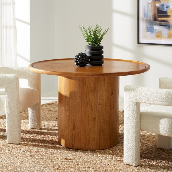 DEVIN ROUND PEDESTAL DINING TABLE