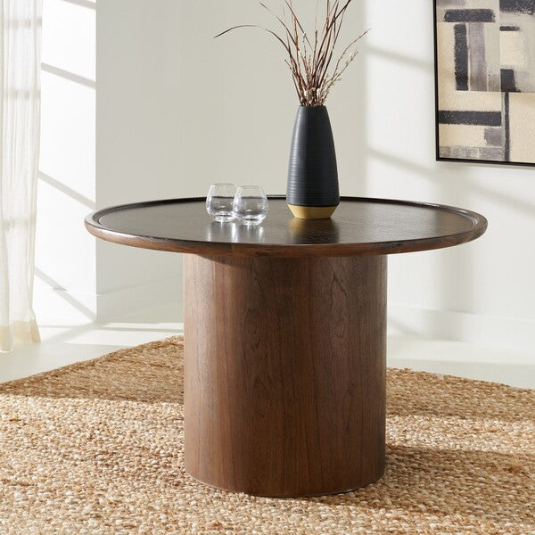 DEVIN ROUND PEDESTAL DINING TABLE