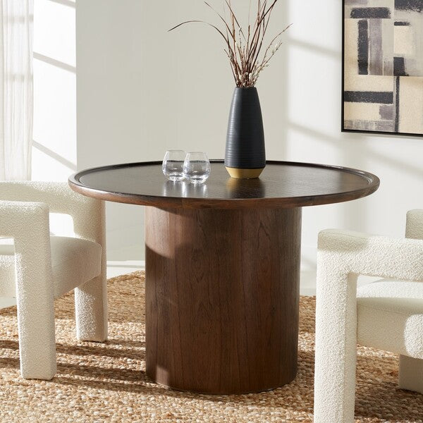 DEVIN ROUND PEDESTAL DINING TABLE