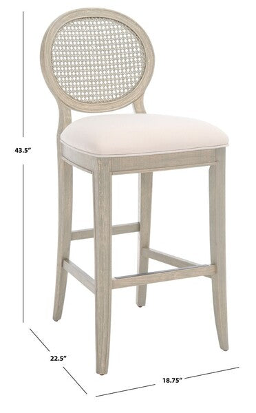 KARLEE RATTAN BACK BARSTOOL