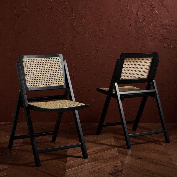 DESIREE CANE FOLDING DINING CHAIR (SET OF 2)