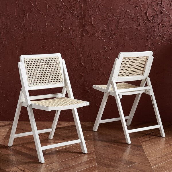 DESIREE CANE FOLDING DINING CHAIR (SET OF 2)